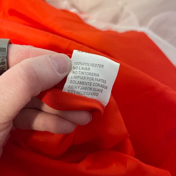 Ellie Wilde Mon Cheri Red Satin Corset Prom Pageant Ball Gown Size 6 - Picture 14 of 14